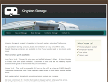 Tablet Screenshot of kingstonstorage.com.au
